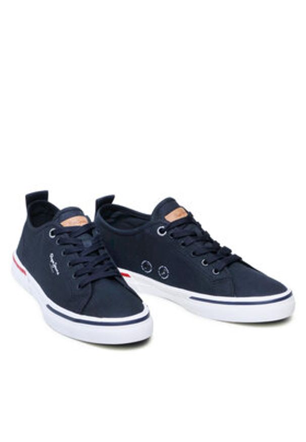 Pepe Jeans Tenisówki Kenton Smart 22 PMS30811 Granatowy. Kolor: niebieski. Materiał: materiał