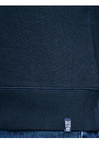 Big-Star - Bluza męska granatowa Marltones 403. Okazja: na co dzień. Kolor: niebieski. Materiał: bawełna, materiał. Styl: casual, sportowy #4