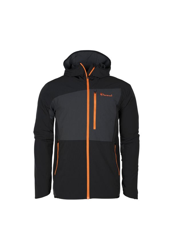 PINEWOOD - Kurtka męska Pinewood Abisko Light Stretch. Kolor: czarny. Sport: turystyka piesza