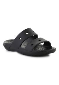 Klapki Crocs Classic Sandal Jr 207536-001 czarne. Kolor: czarny. Materiał: materiał. Wzór: paski. Sezon: lato. Styl: elegancki