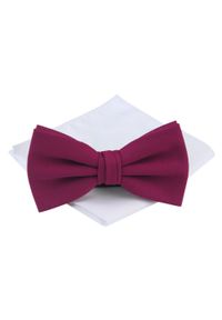 Mucha Męska z Poszetką - Chattier - Magenta. Kolor: różowy. Styl: sportowy, elegancki