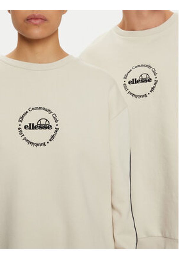 Ellesse Bluza Unisex Salzburg SHX21065 Beżowy Regular Fit. Kolor: beżowy. Materiał: bawełna