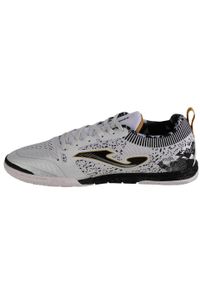 Buty halowe - halówki męskie, Joma Tactico 24 TACS IN. Zapięcie: sznurówki. Kolor: biały, wielokolorowy, czarny. Materiał: materiał, syntetyk. Szerokość cholewki: normalna. Sport: piłka nożna