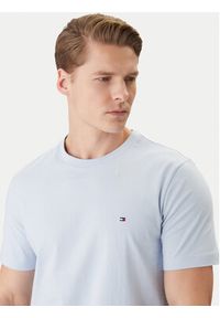 TOMMY HILFIGER - Tommy Hilfiger T-Shirt MW0MW39995 Błękitny Regular Fit. Kolor: niebieski. Materiał: bawełna #3