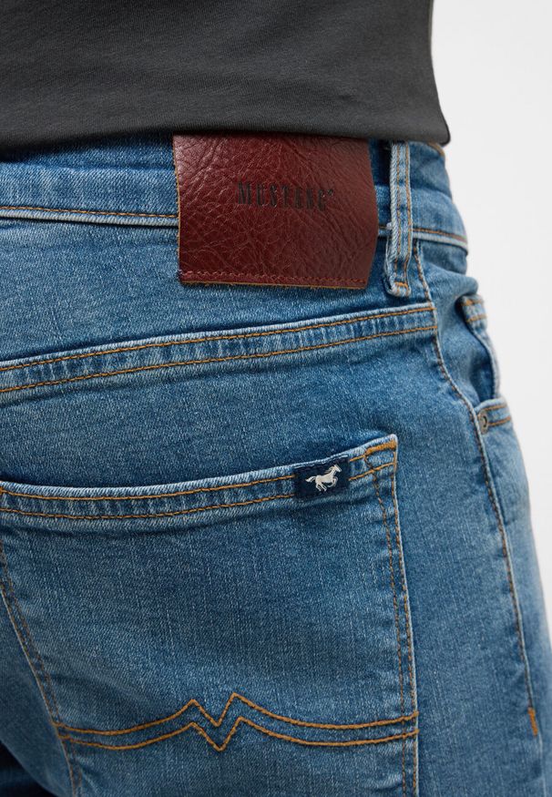 Mustang - MUSTANG FRISCO SKINNY MĘSKIE SPODNIE JEANSOWE JEANSY DŻINSY DENIM BLUE 1015493 5000 783
