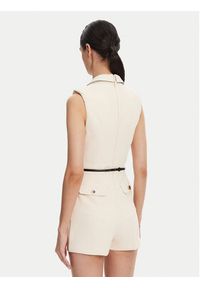 Elisabetta Franchi Kombinezon TU-T45-51E2 Beżowy Regular Fit. Kolor: beżowy. Materiał: syntetyk #2