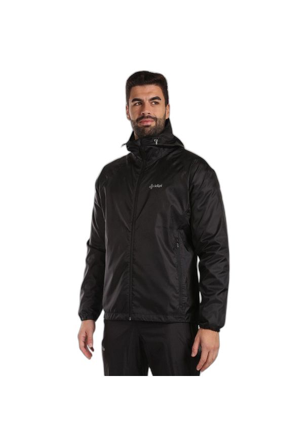 Kurtka wodoodporna Kilpi Jaluu. Kolor: czarny. Sport: turystyka piesza