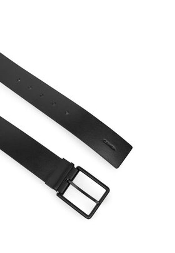 Calvin Klein Pasek Męski Warmth Buckle Smooth 40Mm Adj/Re LV04D7118G Czarny. Kolor: czarny. Materiał: skóra