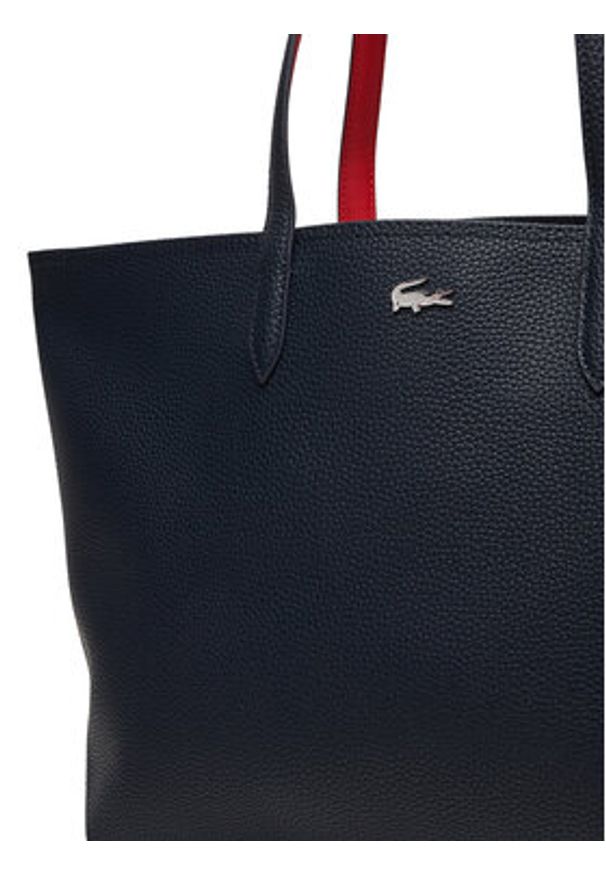 Lacoste Torebka Anna NF4823AA Granatowy. Kolor: niebieski. Materiał: skórzane