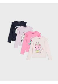 Sinsay - Koszulki z długim rękawem 4 pack Gabby's Dollhouse - wielobarwny. Długość rękawa: długi rękaw. Długość: długie