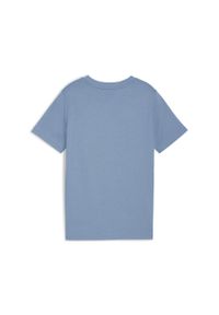 Puma - Młodzieżowa koszulka z grafiką sneakersów PUMA Cool Blue. Kolor: niebieski. Sport: joga i pilates