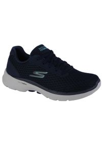 skechers - Buty sportowe Sneakersy damskie, Skechers Go Walk 6 - Iconic Vision. Kolor: niebieski. Sport: turystyka piesza