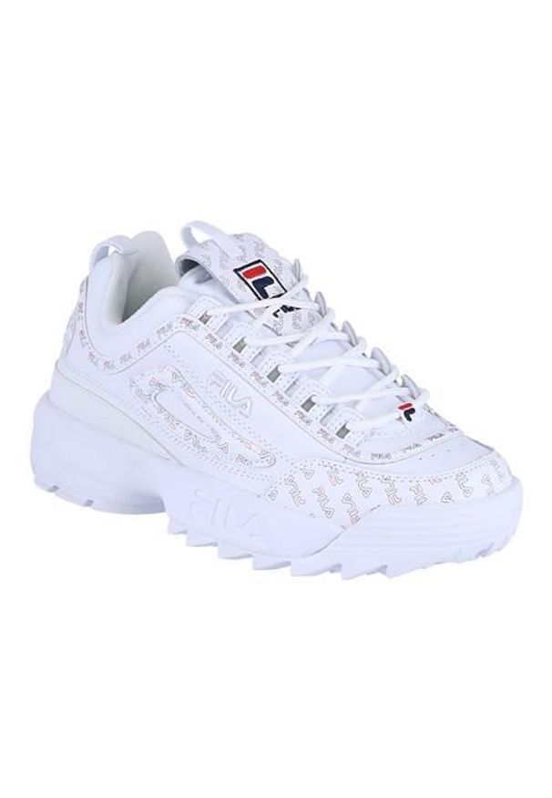 Buty do chodzenia damskie Fila Disruptor Ii Multiflag. Kolor: biały. Materiał: materiał, syntetyk. Szerokość cholewki: normalna. Sport: turystyka piesza