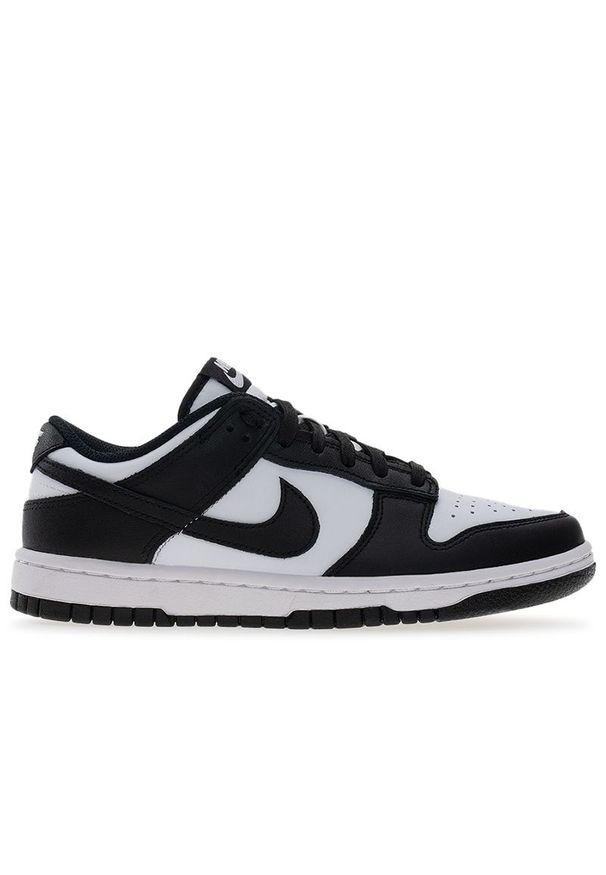 Buty damskie Nike Dunk Low DD1503-101 - czarno-białe. Kolor: czarny, biały, wielokolorowy. Materiał: guma, skóra. Szerokość cholewki: normalna. Sezon: lato