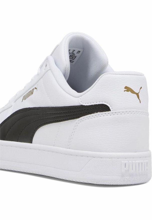 Puma - Sneakersy Caven 2.0 PUMA White Black Gold. Kolor: żółty, biały, wielokolorowy, czarny. Materiał: guma, materiał, tkanina, syntetyk. Sezon: lato
