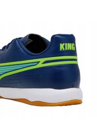 Puma - Męskie Halowe Buty Piłkarskie King Match. Kolor: niebieski. Sport: piłka nożna