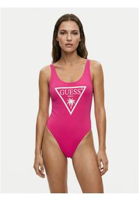 Guess Strój kąpielowy E6GJ43 KF442 Różowy. Kolor: różowy. Materiał: syntetyk #1