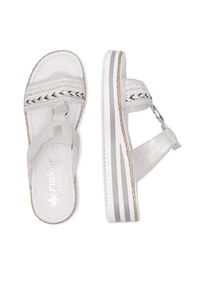 Rieker Klapki V02M6-40 Szary. Kolor: szary. Materiał: skóra, syntetyk #3