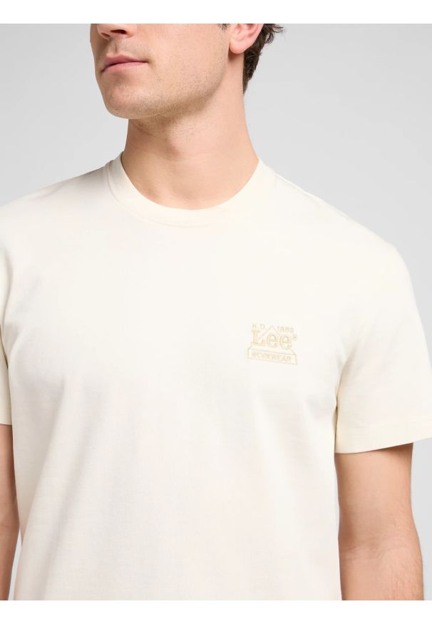 Lee - MESKA KOSZULKA LEE WW ESSENTIAL TEE ECRU 112370486