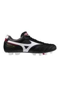 Mizuno - MIZUNO MORELIA II PRO Black/White AW25. Okazja: na urodziny. Materiał: skóra. Sport: turystyka piesza, piłka nożna