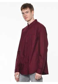 Lee - LEE LEE BUTTON DOWN MĘSKA KOSZULA TAWNY PORT L880JQDE. Typ kołnierza: button down