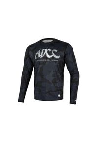 PITBULL - Rashguard męski Pitbull Blood Dog II. Kolor: biały, czarny, wielokolorowy. Materiał: mesh. Długość rękawa: długi rękaw