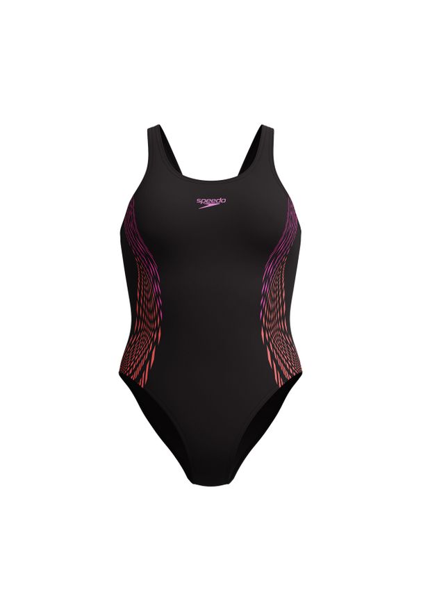 Strój kąpielowy na basen damski Speedo Placement MuscleBack. Kolor: czarny