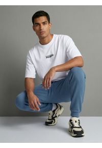 Sinsay - Spodnie dresowe regular fit - szary. Kolor: szary. Materiał: dresówka #1