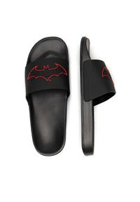 Batman Klapki AW24-143WBBAT Czarny. Kolor: czarny. Materiał: materiał. Wzór: motyw z bajki #2