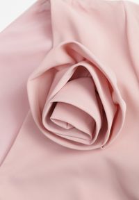 Born2be - Różowa Koktajlowa Sukienka VICES ze Zwiewnymi Rękawami i Kwiatową Aplikacją 3D Talilia. Okazja: na wesele, na ślub cywilny, na imprezę. Kolor: różowy. Wzór: aplikacja, kwiaty. Styl: wizytowy #2