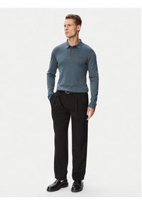 Calvin Klein Polo Supima LV04LH240G Szary ciemny Slim Fit. Typ kołnierza: polo. Kolor: szary. Materiał: bawełna #5