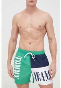Tommy Jeans szorty kąpielowe. Materiał: tkanina, poliester. Wzór: nadruk #3
