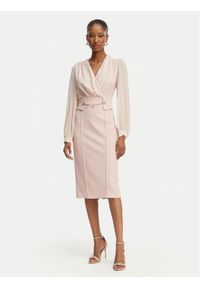 Rinascimento Sukienka koktajlowa CFC0123289003 Różowy Regular Fit. Kolor: różowy. Materiał: syntetyk. Styl: wizytowy #1