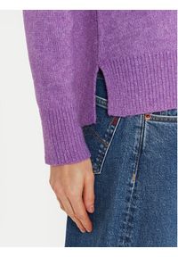 Brave Soul Sweter LK-248CARRY Fioletowy Regular Fit. Kolor: fioletowy. Materiał: syntetyk #5