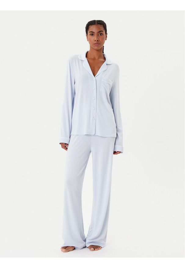 Guess Piżama O4BX07 KCIN2 Błękitny Regular Fit. Kolor: niebieski