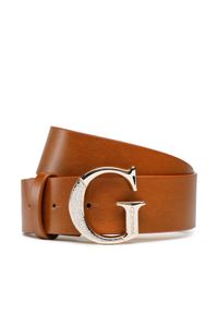 Guess Pasek Damski Ginevra Belts BW7749 VIN35 Brązowy. Kolor: brązowy. Materiał: skóra