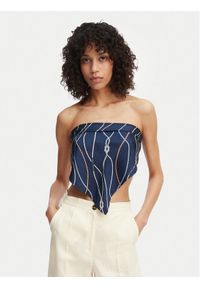 TOMMY HILFIGER - Tommy Hilfiger Chusta Nautical AW0AW18764 Granatowy. Kolor: niebieski. Materiał: jedwab #1