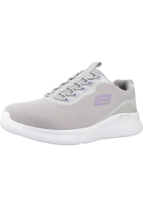skechers - Buty Skechers Slip-On Damskie Szare. Okazja: na co dzień. Zapięcie: bez zapięcia. Kolor: szary. Materiał: materiał. Model: Skechers Sport. Sport: turystyka piesza, fitness