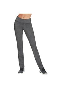 skechers - Spodnie damskie Skechers. Kolor: szary. Materiał: nylon. Sport: fitness