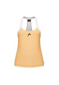 Damski tank top Head Play Tech. Kolor: żółty. Długość rękawa: bez rękawów. Sport: tenis