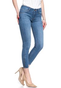 Lee - SPODNIE DAMSKIE LEE SCARLETT CROPPED HIGH BLUE L30CPFYO #4