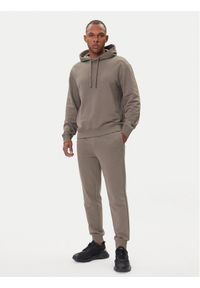 Hugo - HUGO Dres Dapodayote 50492581 Beżowy Relaxed Fit. Kolor: beżowy. Materiał: bawełna