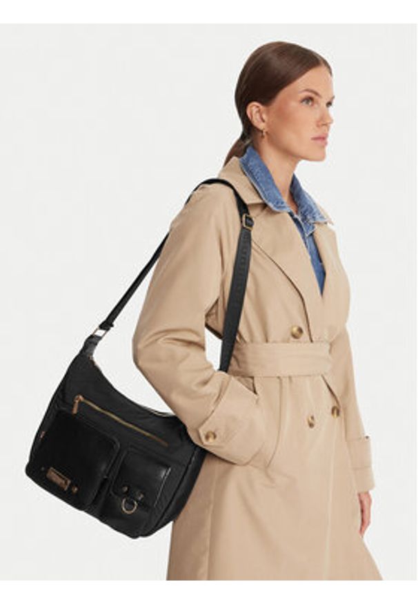 Monnari Torebka BAG6020 Czarny. Kolor: czarny. Materiał: skórzane