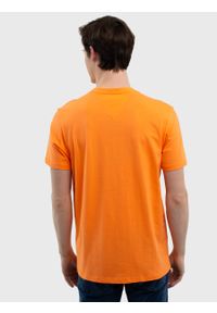 Big-Star - Koszulka męska z nadrukiem pomaraŅczowa Oliver 701. Okazja: na co dzień. Kolor: pomarańczowy. Materiał: jeans. Wzór: nadruk. Styl: casual, klasyczny #3