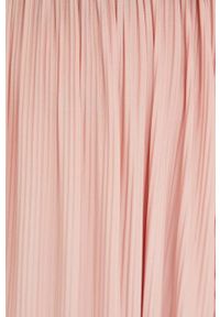 Samsoe & Samsoe - Samsoe Samsoe spódnica kolor różowy midi rozkloszowana. Kolor: różowy. Materiał: poliester #2