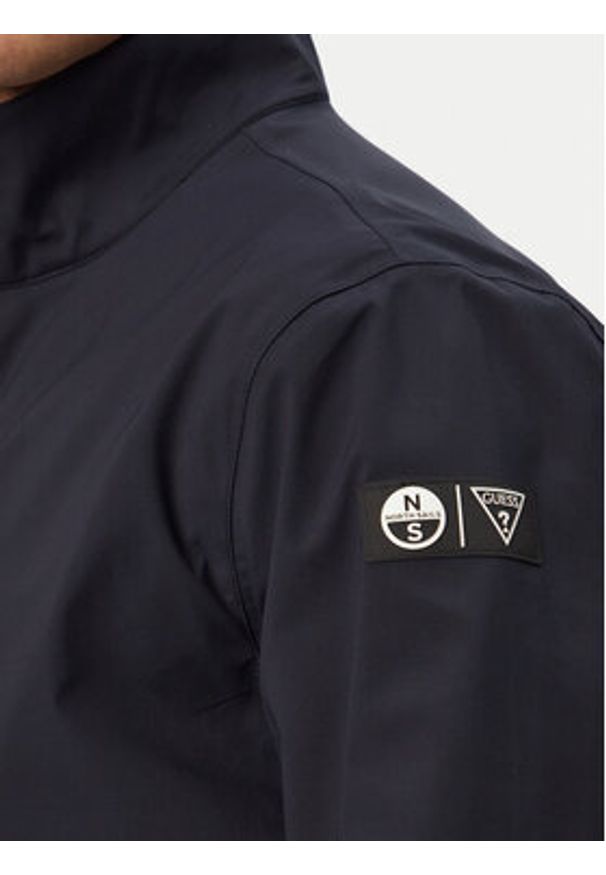 Guess Kurtka przejściowa M6GL36 W2166 Granatowy Regular Fit. Kolor: niebieski. Materiał: syntetyk