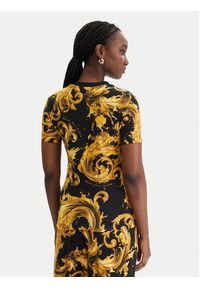 Versace Jeans Couture T-Shirt 80HAH608 JS553 Czarny Regular Fit. Kolor: czarny. Materiał: bawełna #5