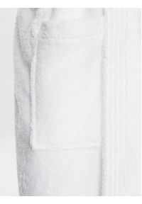 Karl Lagerfeld - KARL LAGERFELD Szlafrok Ikonik 230M2185 Biały. Typ kołnierza: dekolt w karo. Kolor: biały. Materiał: bawełna