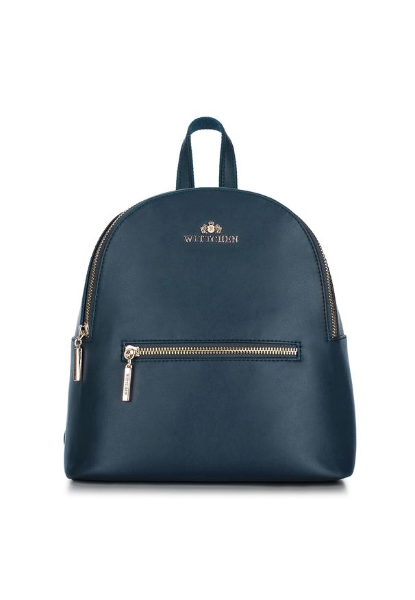 Wittchen - Plecak damski. Kolor: niebieski. Materiał: skóra. Styl: klasyczny