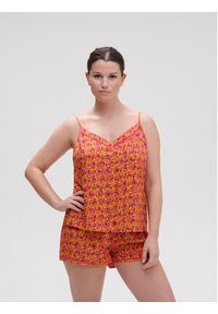 Simone Pérèle Koszulka piżamowa Songe 18S900 Różowy Comfort Fit. Kolor: różowy. Materiał: wiskoza #3